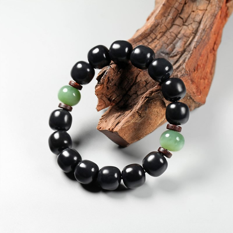 墨玉-素珠手链
