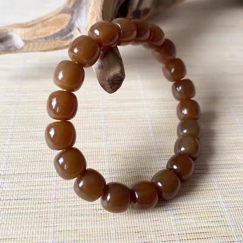 和田玉糖料老型珠手串